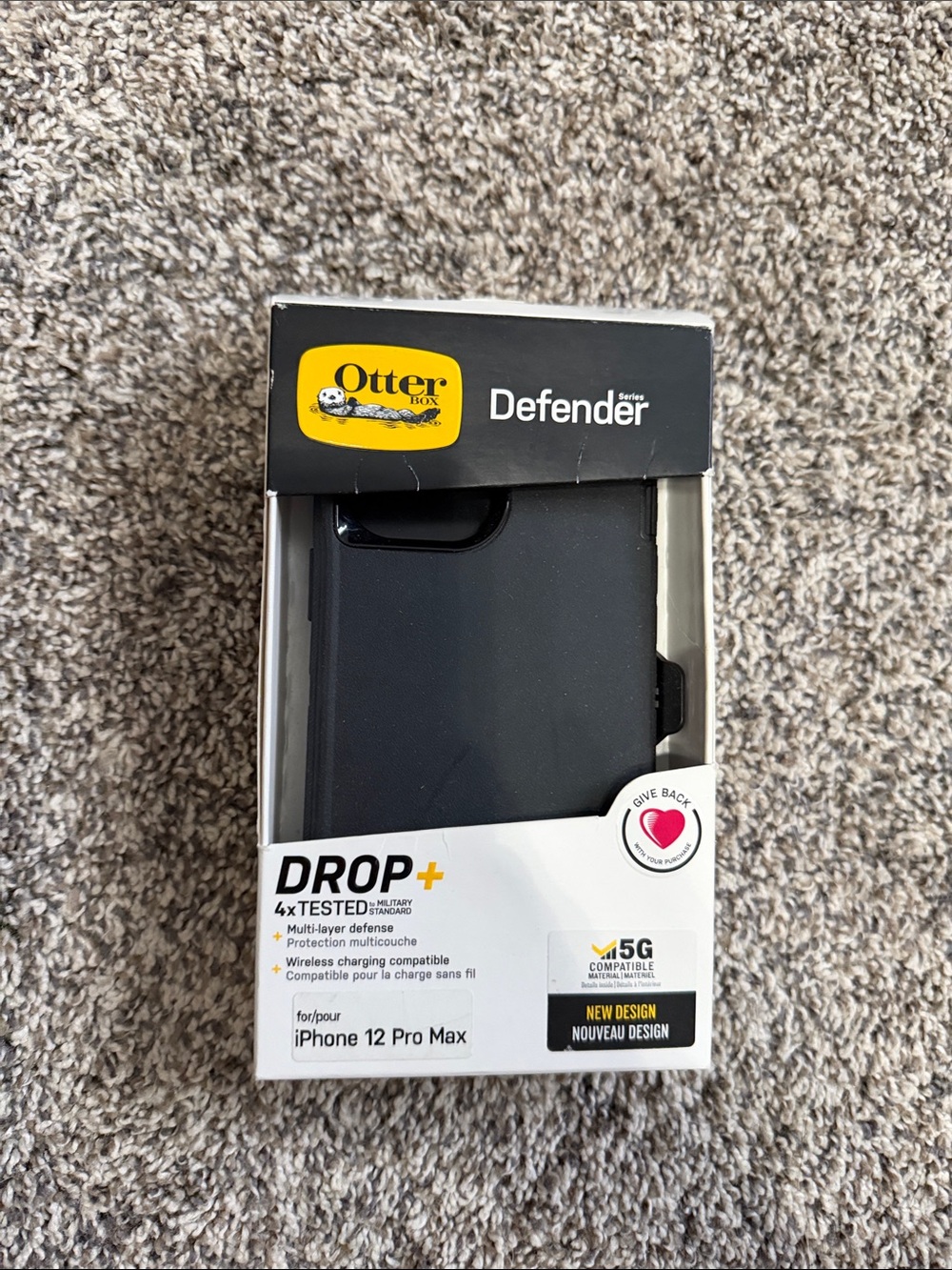 OtterBox Defender Series Case for iPhone 12 Pro Max - Black